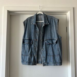 Oversized Denim Vest